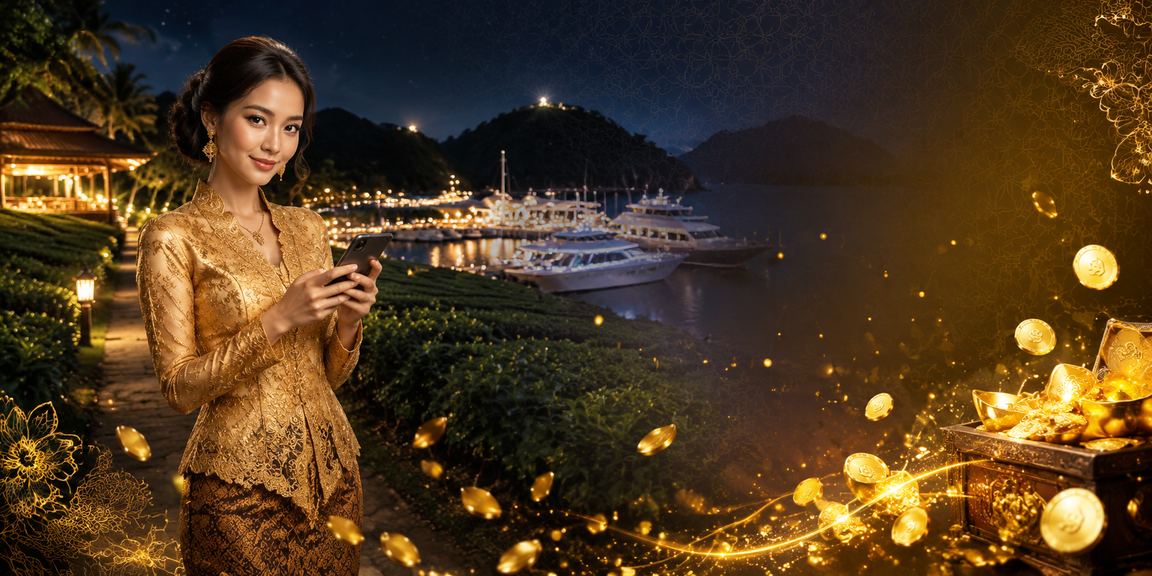 Pengguna langkawi menikmati bonus mudah alih dengan pakaian tradisional kebaya