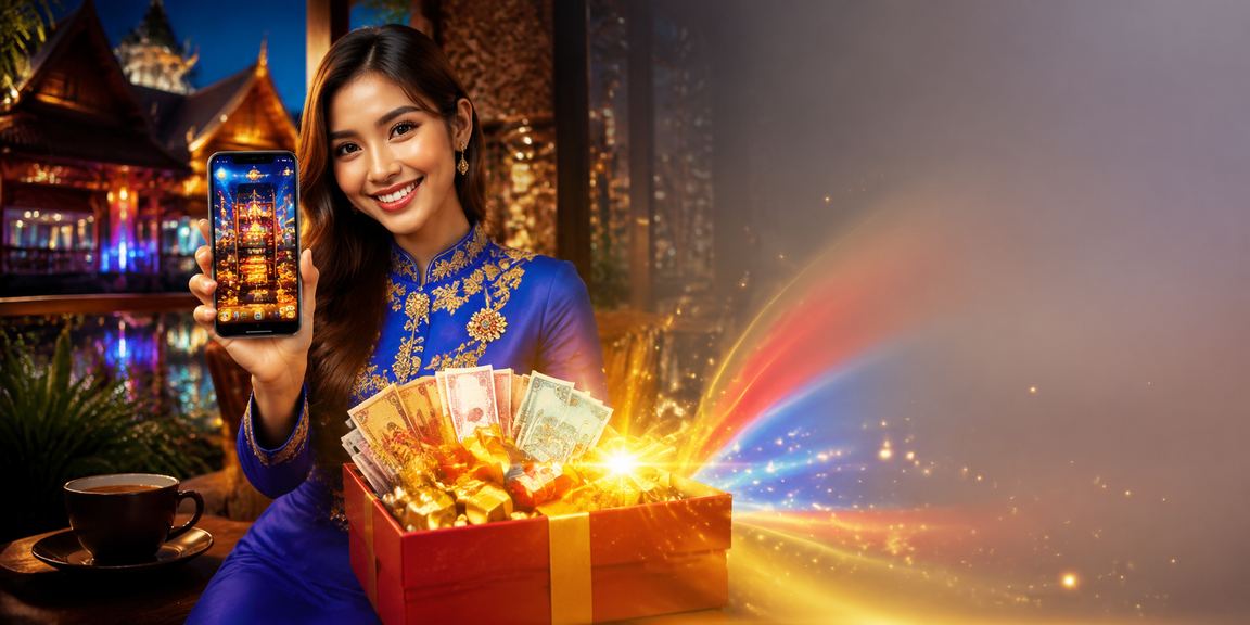 Pengguna Sarawak berbaju kurung menikmati permainan kasino dalam talian 171 dari peranti mudah alih
